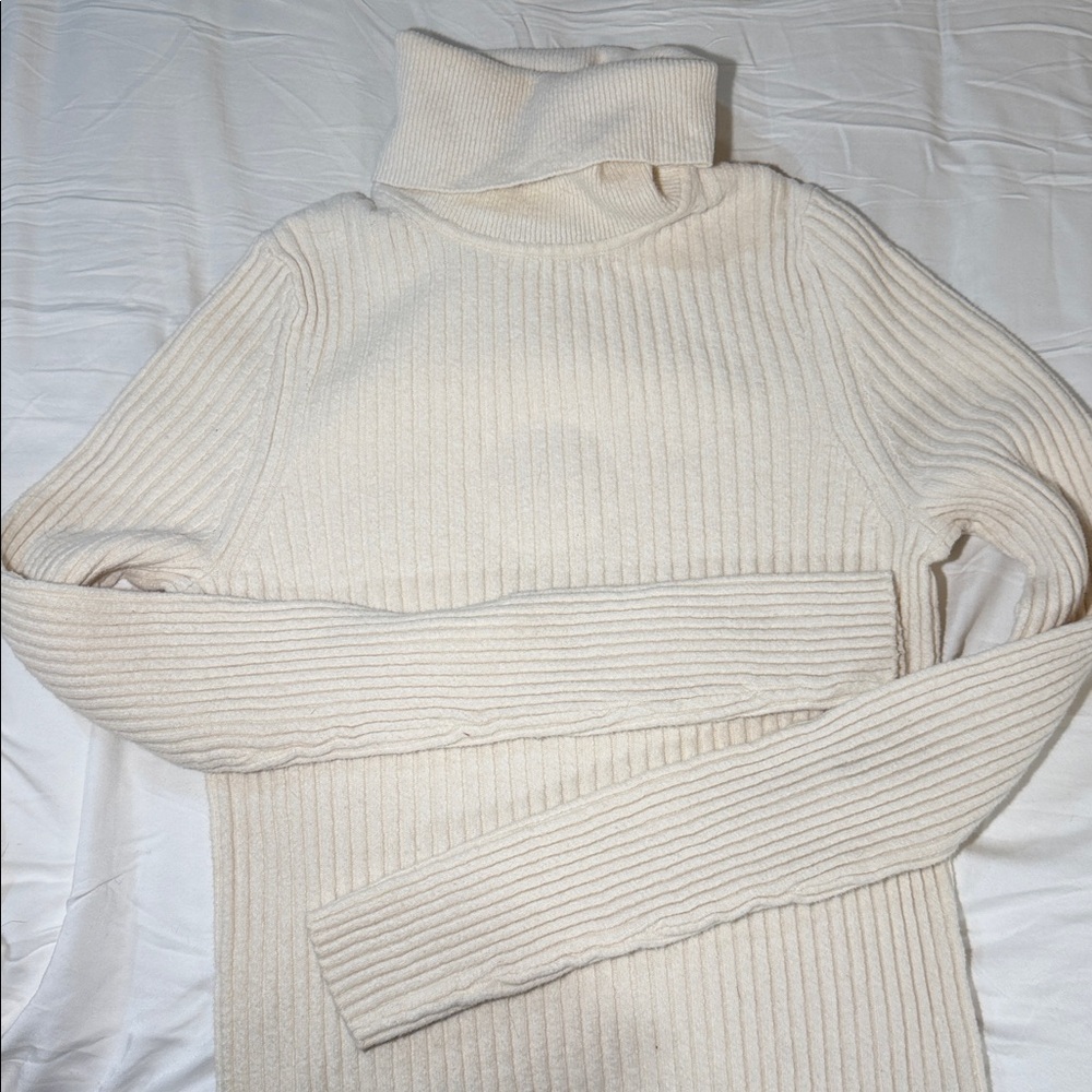 GAP Cream Turtleneck Sweater
